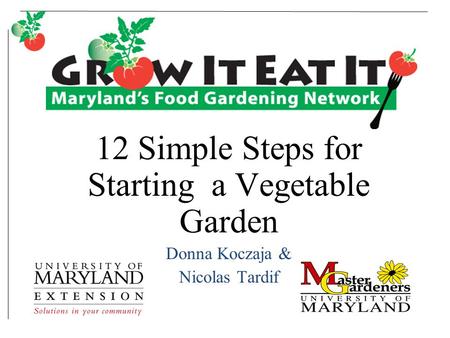 12 Simple Steps for Starting a Vegetable Garden