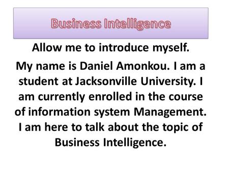 Business Intelligence