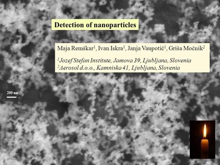 Detection of nanoparticles