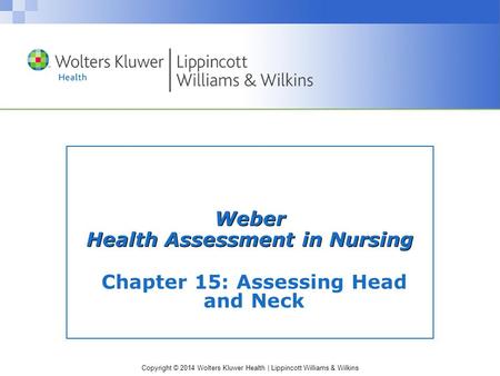 Weber Health Assessment in Nursing