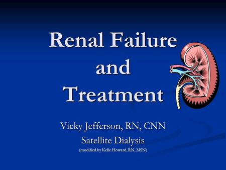 Renal Failure and Treatment