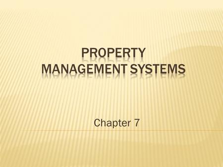 Property Management Systems