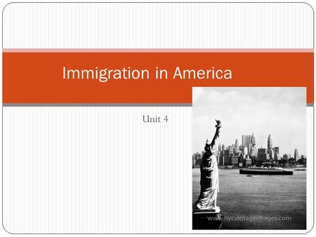 Immigration in America