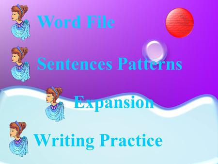 Word File Sentences Patterns Expansion Writing Practice.