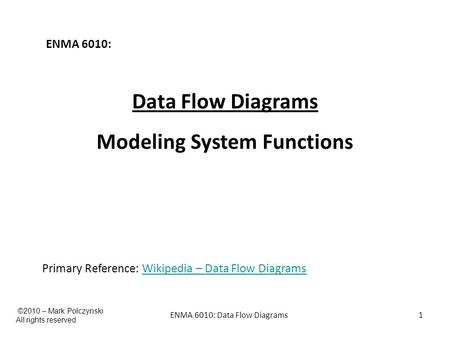 Modeling System Functions