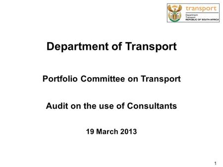 Department of Transport