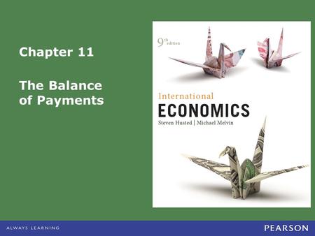 The Balance of Payments