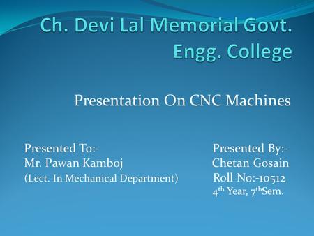 Ch. Devi Lal Memorial Govt. Engg. College