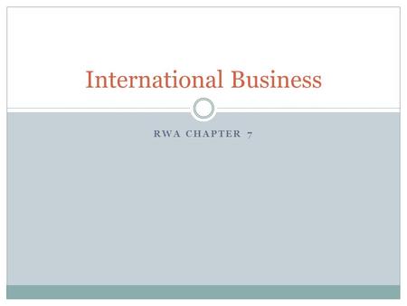 International Business