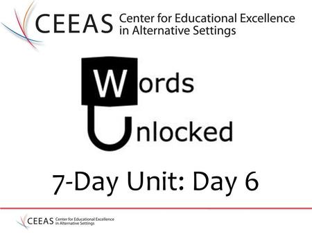 7-Day Unit: Day 6. Words Unlocked: Day 4 Agenda: Do Now: Name that device! Notes: Spoken Word/Slam/Performance Poetry Glossary: Spoken Word Guided practice: