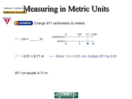 Measuring in Metric Units