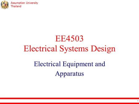 EE4503 Electrical Systems Design