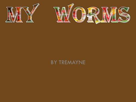 MY WORMS BY TREMAYNE.