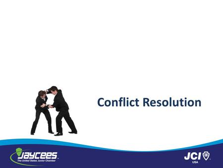 Conflict Resolution.