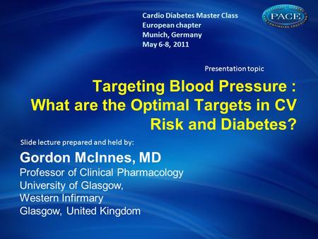 The concept of Diabetes & CV risk: A lifetime risk challenge