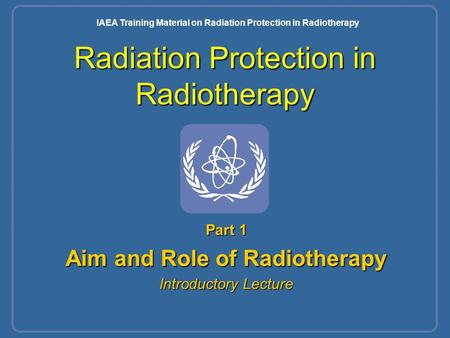 Radiation Protection in Radiotherapy