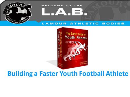 Building a Faster Youth Football Athlete. Speed separates the pack “I can’t believe God put us on this earth to be ordinary.” Lou Holtz Youth Football.