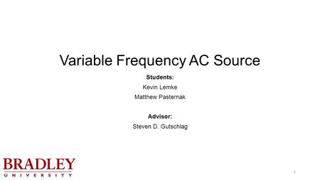 Variable Frequency AC Source