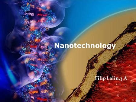 NANOTECHNOLOGY Filip Lalin,3.A.