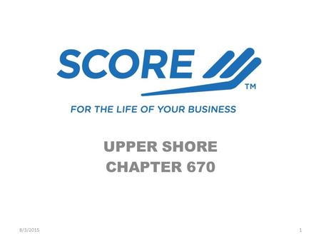 UPPER SHORE CHAPTER 670 8/3/20151. Chapter 670 Primary source of data, except where noted, is based on the 2010 U.S. Census Data was compiled and reported.