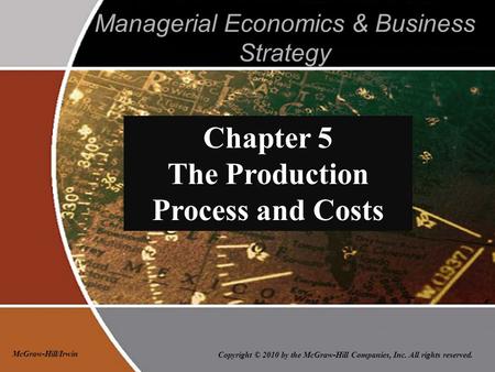 Managerial Economics & Business Strategy