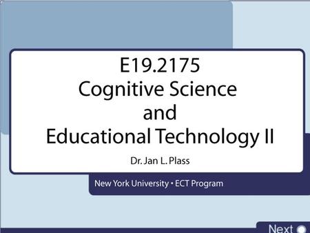 Cognitive Science Overview Design Activity Cognitive Apprenticeship Theory Cognitive Flexibility Theory.