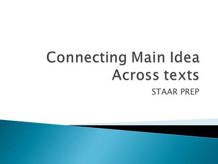 STAAR PREP.  https://www.youtube.com/watch?v=M_fPXkq WIzs https://www.youtube.com/watch?v=M_fPXkq WIzs  Take notes on your sheet as you go to help.