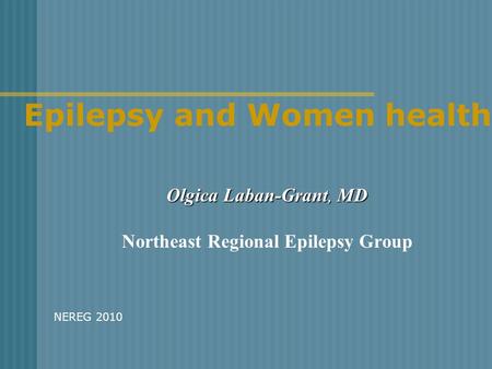 Epilepsy and Women health