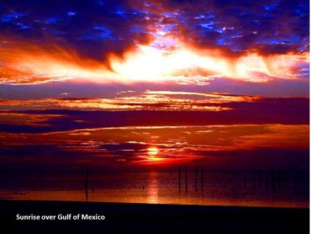 Sunrise over Gulf of Mexico