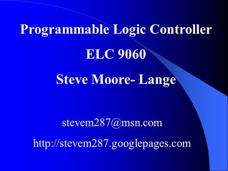 Programmable Logic Controller