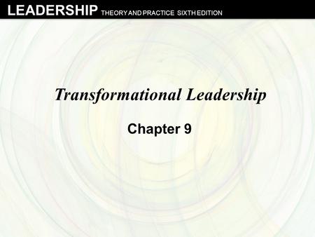 Transformational Leadership