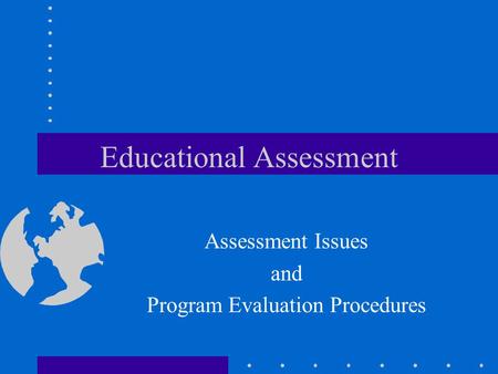 Educational Assessment