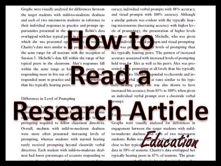 Click to highlight each section of the article one by one Read the section, then click once to view the description of it If you want to read it, you.