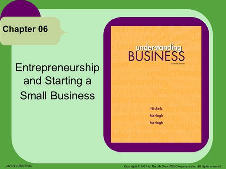 Entrepreneurship and Starting a Small Business Chapter 06 McGraw-Hill/Irwin Copyright © 2013 by The McGraw-Hill Companies, Inc. All rights reserved.