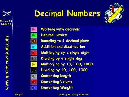 Created by Mr. Lafferty Maths Dept.