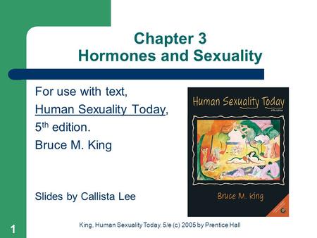 Chapter 3 Hormones and Sexuality