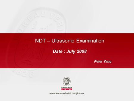 NDT – Ultrasonic Examination