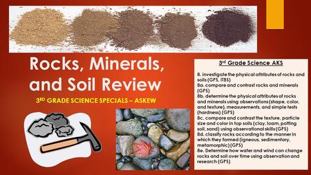 Rocks, Minerals, and Soil Review