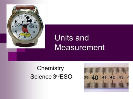 Chemistry Science 3rdESO