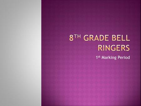 1 st Marking Period.  Bell Ringer:  Please Fill Out the Technology Survey on your desk.  Agenda:  1. Technology Survey  2. Procedures  3. Syllabus.