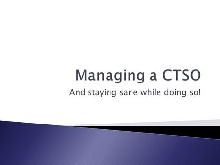 And staying sane while doing so!.  Connect the students learning to the real world  Provide opportunities for career exploration and leadership skill.