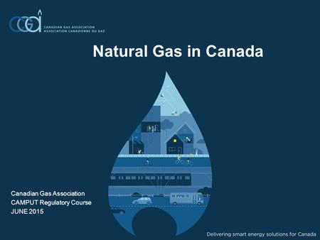 Natural Gas in Canada Canadian Gas Association CAMPUT Regulatory Course JUNE 2015.