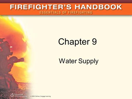 Chapter 9 Water Supply.