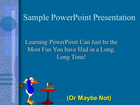 Sample PowerPoint Presentation