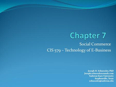 Learning Objectives Understand the Web 2.0 revolution, its characteristics and the context of social media. Describe the fundamentals of social commerce,