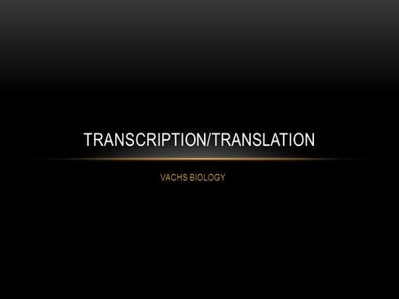 VACHS BIOLOGY TRANSCRIPTION/TRANSLATION. DO NOW REVIEW CHECK! Ribosomes are like factories of the cell, because they create ___________. The small sections.