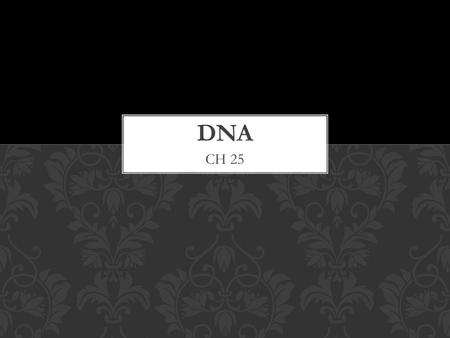 CH 25. Monomer of Nucleic Acids A molecular complex of three types of subunit molecules 1.Phosphate 2.Pentose sugar 3.Nitrogen-containing base NUCLEOTIDES.