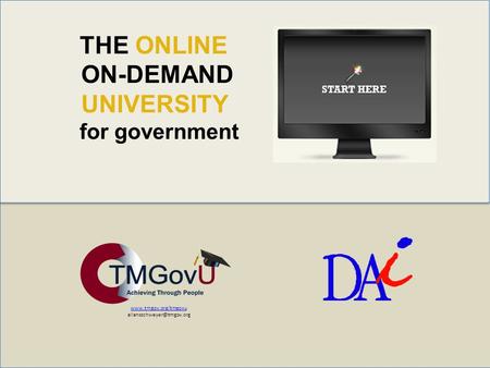 THE ONLINE ON-DEMAND UNIVERSITY for government.