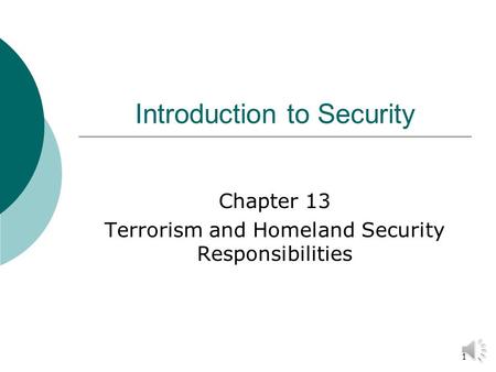 Introduction to Security