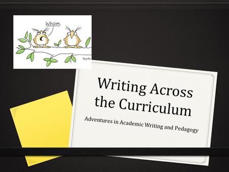 Writing Across the Curriculum